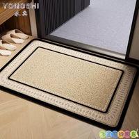 Ultra-Thin 1mm PVC Entrance Mat, Non-Slip & Trimmable, Gray Door Mat for Home Entryways