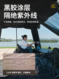 Outdoor Camping Tent for 6-8 People, Double Layer Sunscreen Rainproof, Thickened for Travel and Home Use