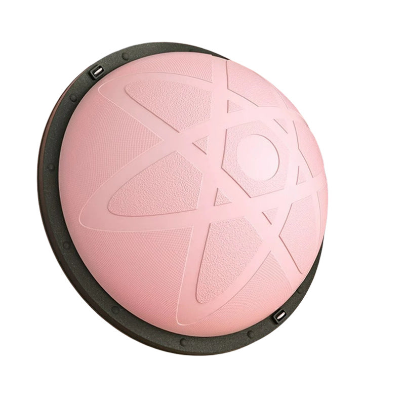 Half Balance Ball Trainer for Yoga, Pilates, and Fitness with Resistance Bands