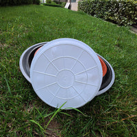 Thickened Round Plant Pot Saucer with Flat Rim for Indoor/Outdoor Use