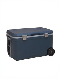 Portable PU Insulated Cooler Box with Wheels for Commercial Food Delivery, Outdoor Camping, and Picnics