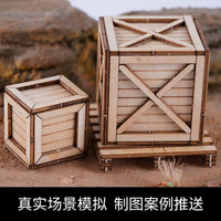1:35 Scale Military Model Scene Wooden Crates and Pallets Kit