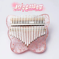 Kalimba 17-Key Crystal Transparent Thumb Piano for Beginners