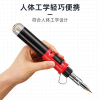 12-in-1 Portable Gas Soldering Iron Kit Cordless Butane Torch Adjustable Temperature Welding Tool Set