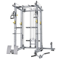 Multi-functional Home Squat Rack with Barbell Set for Weightlifting and Bench Press