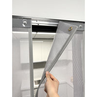 Magnetic Self-Adhesive Screen Door Curtain for Insect Protection and Ventilation