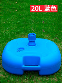 Outdoor Commercial Patio Umbrella Base Stand, Water/Sand Filled Plastic Base for Sunshade Advertising Umbrella