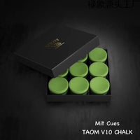Taom Chalk Billiard Pool Cue Snooker Round Professional Chalk for Eight Ball