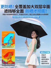 Automatic UV Protection Umbrella for Sun and Rain, Compact and Portable