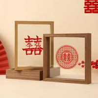 Double-Sided Clear Glass Photo Frame for DIY Crafts, Plant Specimens, and Artwork Display
