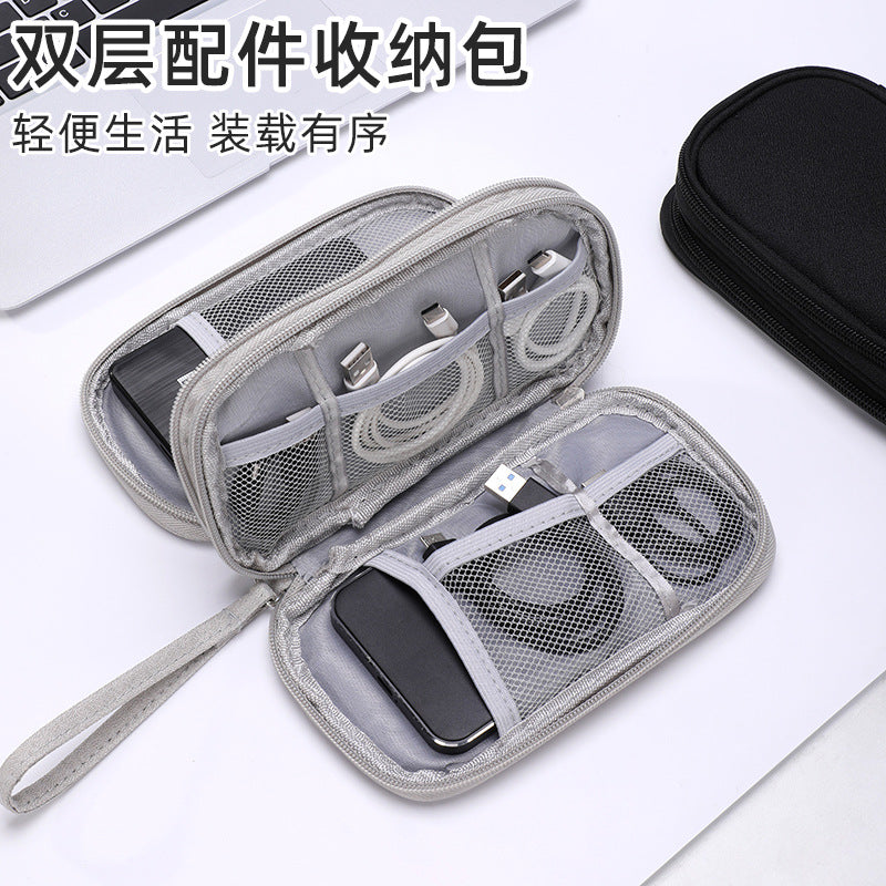 Travel Document Organizer Bag, Multi-functional Digital Storage Pouch, Passport Holder & Ticket Clip
