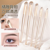 Angled Eyebrow Brush Set for Eyeliner and Under-Eye Makeup