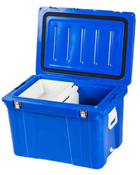 78L Insulated Cooler Box for Seafood & Frozen Goods, Dry Ice Compatible, High-Strength Rotomolded Food Storage