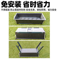 Portable Outdoor Charcoal BBQ Grill with Anti-Scald Handles and Complete Tool Set