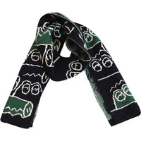 Cute Crocodile Knitted Scarf for Women, Short Warm Neck Warmer for Students and Couples
