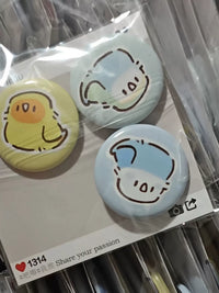 Cute Mini Parrot Badge Brooch Pin Set for Bags and Clothing