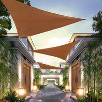 Outdoor Triangle Sun Shade Sail UV Protection Waterproof Canopy for Camping Beach