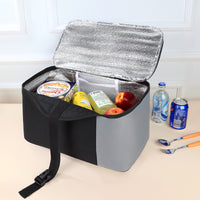 Large Capacity Insulated Picnic Basket Cooler Bag for Outdoor Activities and Shopping