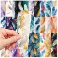 30-Piece Feather Bookmark Set for Reading & Decoration