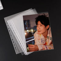 A4 Matte Fine Sand Single Pocket Card Album Pages Document Storage Bag Poster Student Test Paper Waterproof Loose-leaf Bag