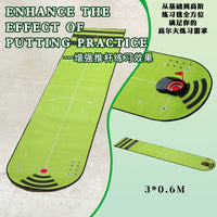 BCGOLF Golf Putting Practice Mat with Auto Ball Return and Alignment Lines
