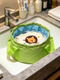 Portable 15L Folding Wash Basin for Travel, Laundry, and Foot Soaking