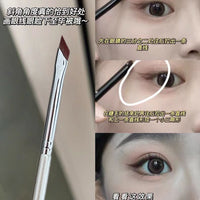 Angled Eyeliner and Eyebrow Brush Set for Precise Makeup Application