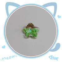 Luminous Star Glass Ball Pendant for DIY Jewelry and Keychain Crafts