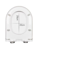 Toilet Seat Cover with Soft Close, Universal V/O/U/Square Shape, Top/Bottom Mount, Metal Hinge