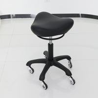 Adjustable Swivel Salon Stool with Wheels for Hairdressers and Barbers