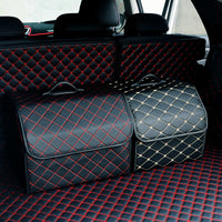 Foldable Car Trunk Organizer with Lid, Multi-functional Storage Box for Vehicle