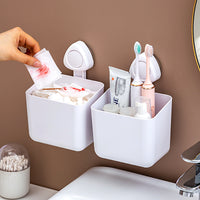 Suction Cup Wall-Mounted Facial Tissue Dispenser for Bathroom and Vanity