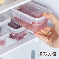 Food Grade PP Refrigerator Storage Containers with Lids - Microwave Safe Freezer Organizer for Meat and Food Prep