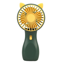 Mini USB Rechargeable Handheld Fan with Night Light, Portable Desktop Personal Fan
