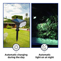 Solar Powered Outdoor Waterproof Landscape Spotlights for Garden and Yard Decoration
