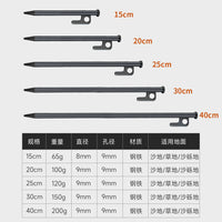 Heavy-Duty Steel Tent Stakes for Outdoor Camping and Canopy Fixing