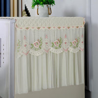 European Style Lace Refrigerator Dust Cover Towel for Single/Double Door Fridges and Washing Machines