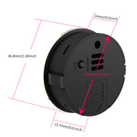 Round Embedded Digital Thermometer Hygrometer for Cigar Humidors and Reptile Terrariums