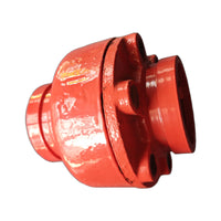 Grooved Ductile Iron Silent Check Valve for Fire Protection Systems, Clamp Connection Water Supply Vertical One-Way Valve