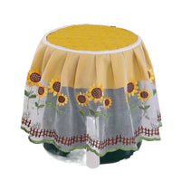 Air Fryer Dust Cover with Lace Embroidery, Fabric Kitchen Appliance Protector