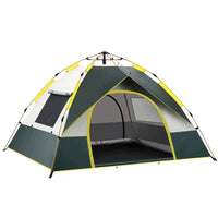 Instant Pop-Up Camping Tent for 3-4 Person, Waterproof UV Protection Family Outdoor Shelter