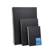 Hardcover Sketchbook A3/A4/A5, 80 Sheets, 100gsm Paper, Black