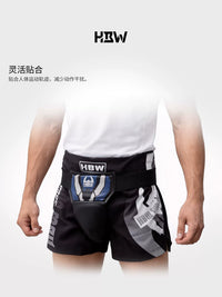 HBW Groin Protector for Combat Sports, Taekwondo, and Football - Thickened Guard for Kids and Adults