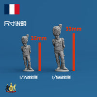 Napoleonic Wars Infantry Miniatures 3D Printed Tabletop Wargame Figures