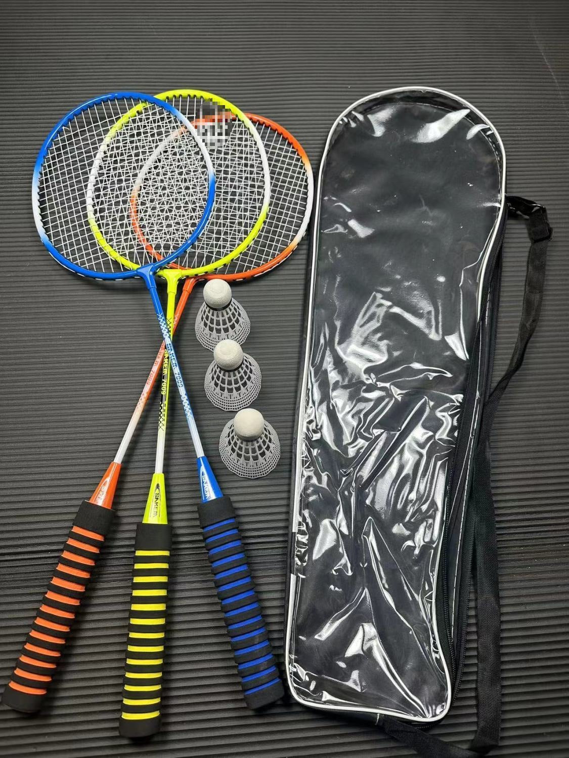 T2L Outdoor Sports Badminton Racket Set for Beginners, Lightweight and Durable Alloy Rackets for Men and Women Students