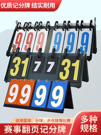 Multi-Sport Flip Scoreboard for Table Tennis, Basketball, and Football