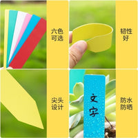 Waterproof T-Type Plant Labels for Gardening, Potted Plants, and Succulents - 100 Pack