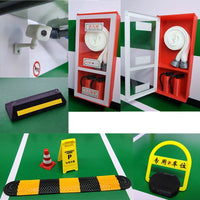 Acrylic Display Case for 1:18 and 1:24 Scale Model Cars - Dustproof Underground Parking Garage Diorama