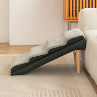Foldable Pet Dog Stairs for High Beds - Non-Slip Sponge Steps for Senior Dogs