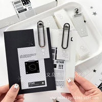 Star Long Strip Card Holder DIY Seal Decorative Clip Minimalist Small Card